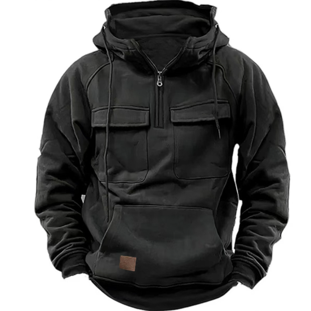 Urban™ Heren-Cargo-Hoodie  1+1 (GRATIS)