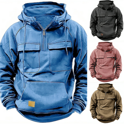 Urban™ Heren-Cargo-Hoodie  1+1 (GRATIS)