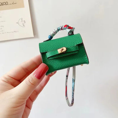 Mini Kelly Bag Luxury Leather AirPods tasje