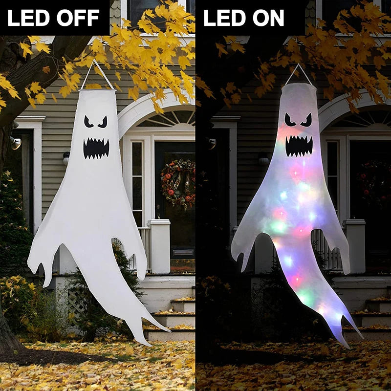 Halloween LED-licht hangende geest (voor binnen en buiten)