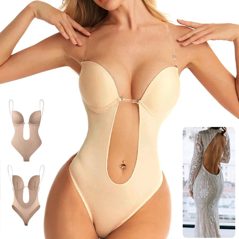 Onzichtbare shaper BH sexy bodysuit corset rugloze Push-up