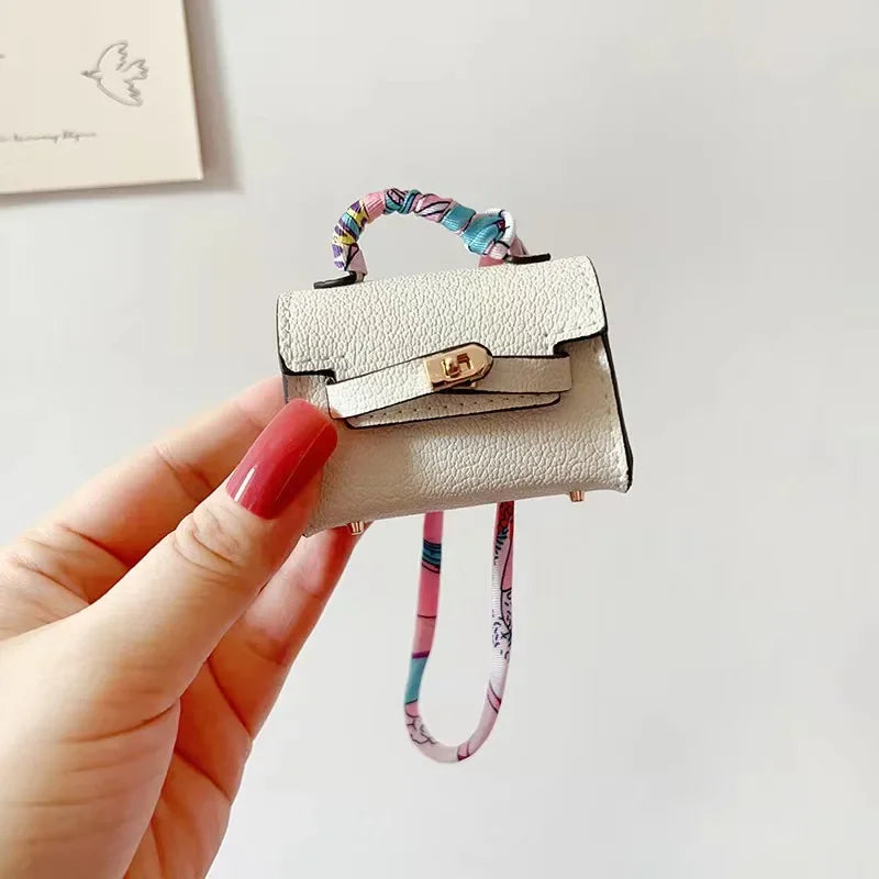 Mini Kelly Bag Luxury Leather AirPods tasje