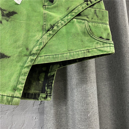 Groene rok met hoge taille