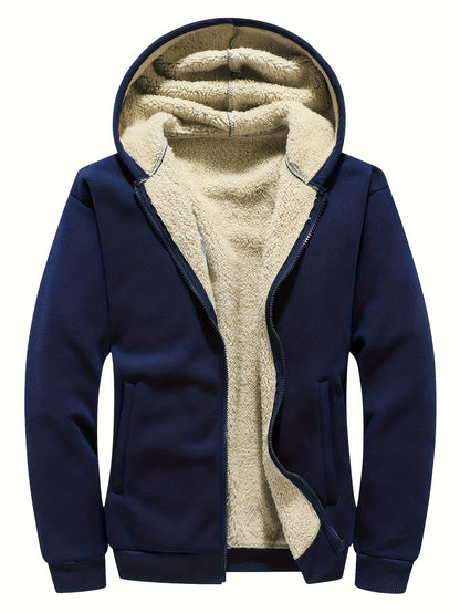 LIOMORE | Casual vest Fleece Gevoerd met Rits