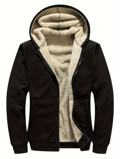 LIOMORE | Casual vest Fleece Gevoerd met Rits